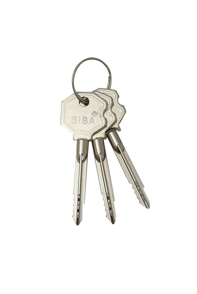 Замок SIBA дополнительный 10189/4MF 3 ключа Полированный хром - 2