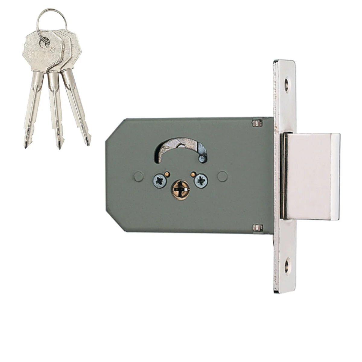 Замок SIBA дополнительный 10156/F 3 ключа