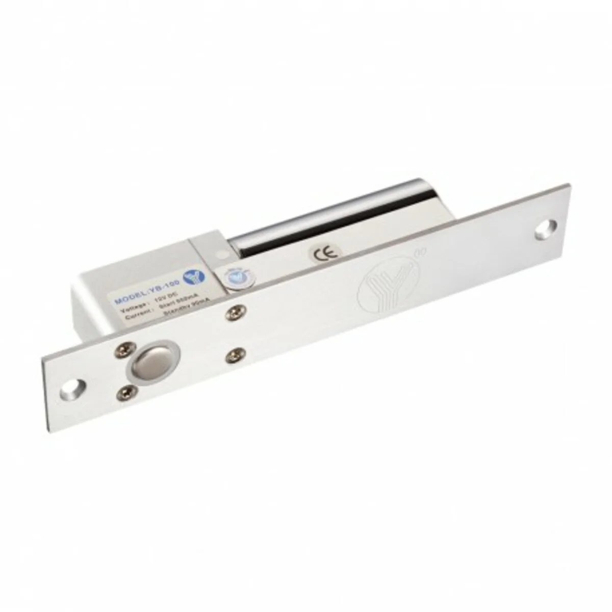 Замок YLI ригельний YB-100S NO врізний до СКУД (без живлення відкритий) 205×35×40 мм - 2