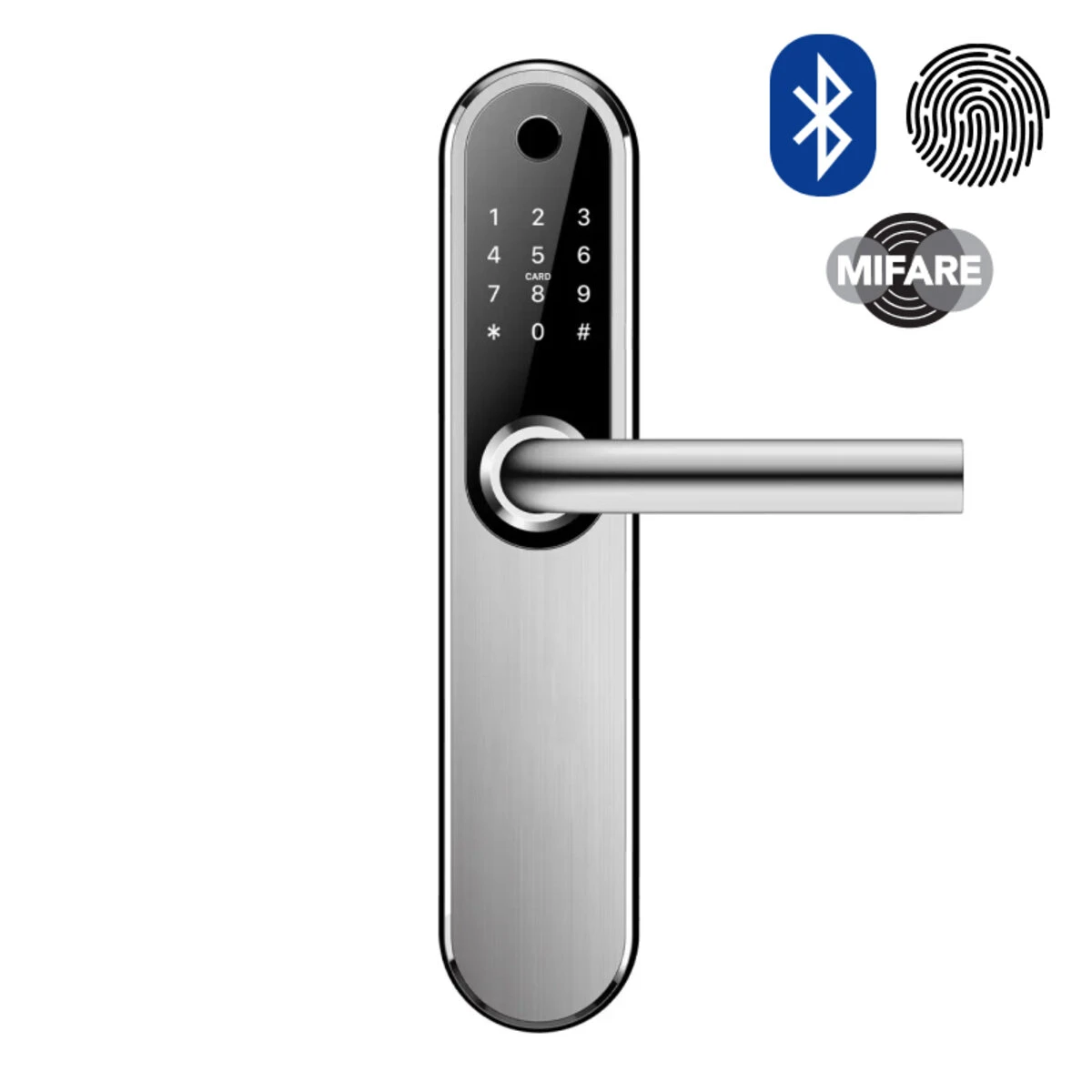 Розумний замок SEVEN LOCK SL-7768BF silver (Врізна частина 6068R)