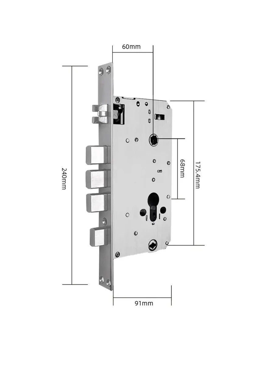 Розумний замок SEVEN LOCK SL-7765BFF (Врізна частина 6068) - 2
