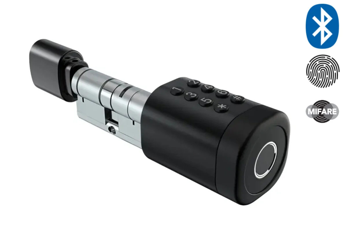 Розумний замок (циліндр) SEVEN LOCK SL-7774BF silver