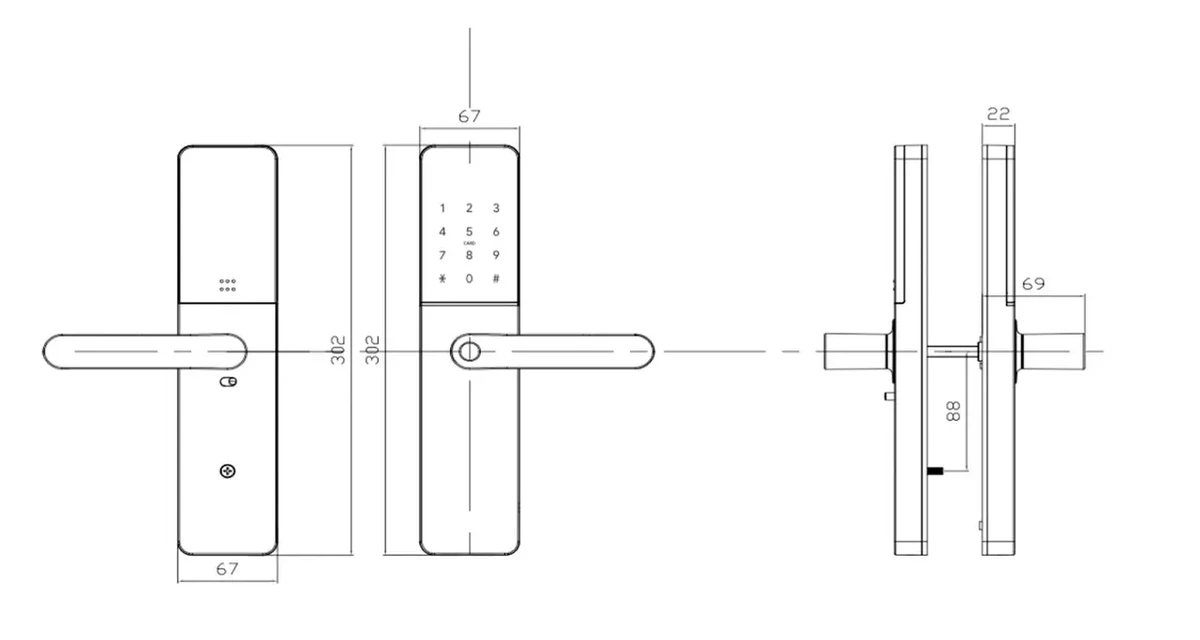 Розумний замок SEVEN LOCK SL-7779BFW (Без врізної частини) - 2