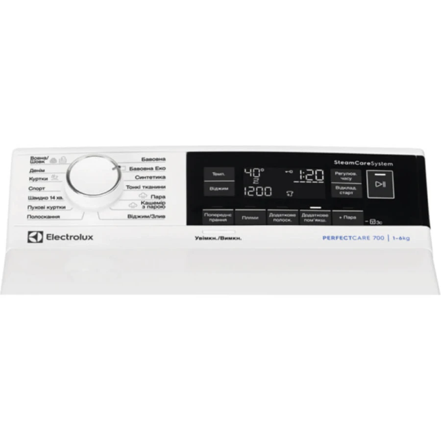 Пральна машина з верт. завантаженням ELECTROLUX EW8T3372U - 2