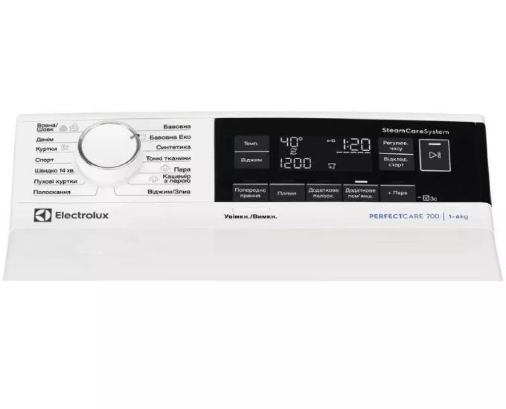 Пральна машина з верт. завантаженням Electrolux EW7TN3362U - 2