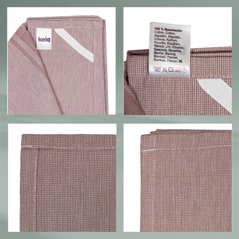 Кухонний рушник KELA Tia, колір нуга зі смужкою, 70x50 см - 3