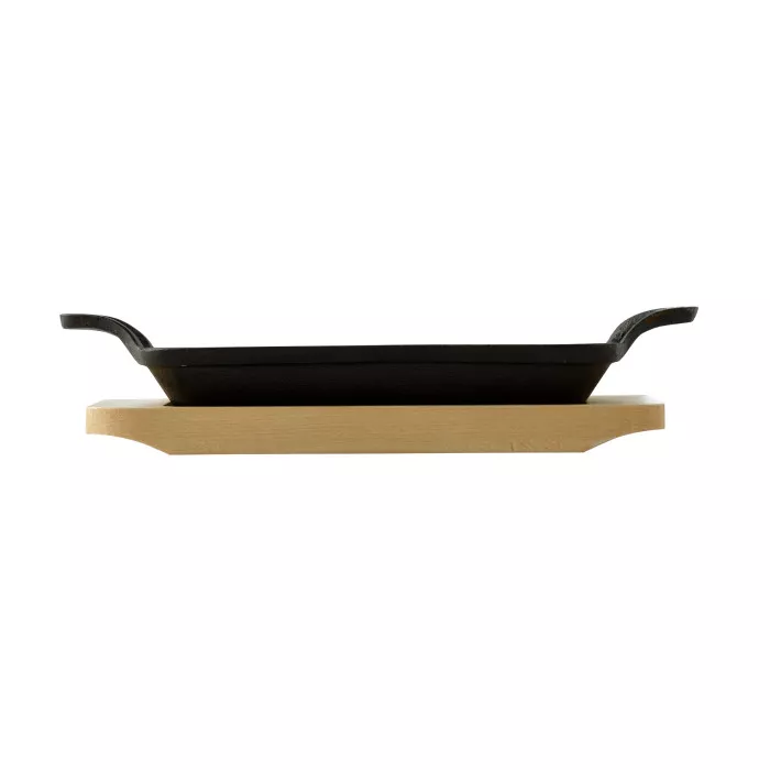 BGMP-3807-EM Чавунна мініформа із сервером. дошкою MasterPro Foodies cook&share, 17x10 см (BGMP-3807 - 2