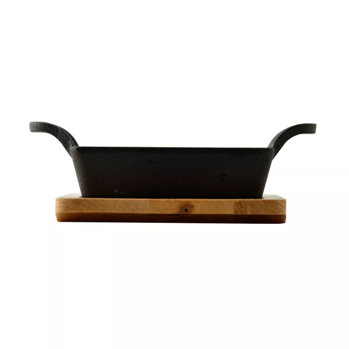 BGMP-3805-EM Чавунна мініформа із сервером. дошкою MasterPro Foodies cook&share, 12.6x18.5 см (BGMP- - 2