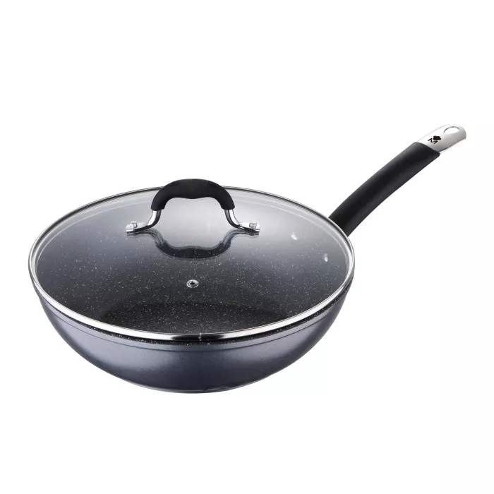 BGMP-3289-BK Вок із кришкою MasterPro Home edition, 28 см (BGMP-3289-BK)