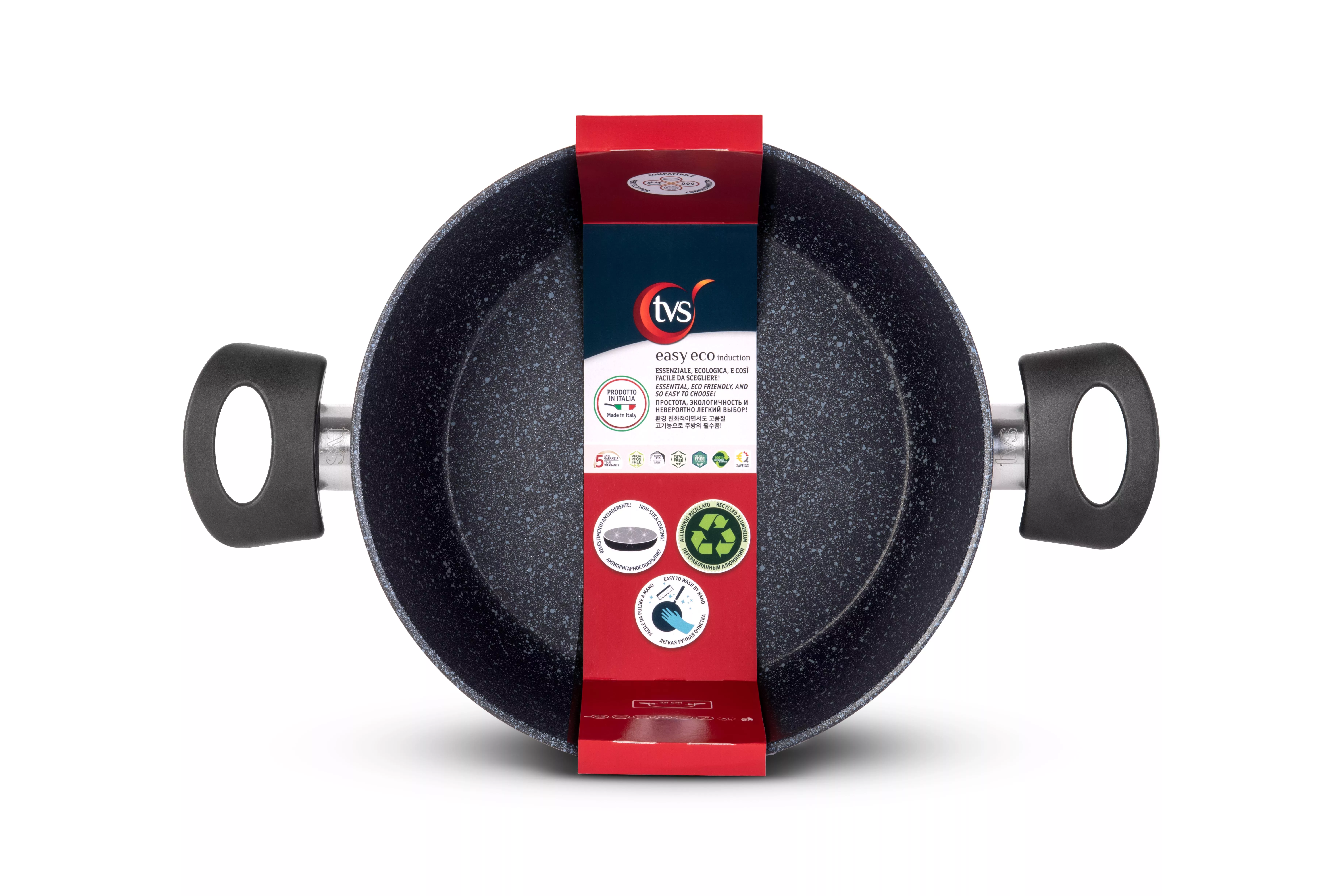 Сотейник TVS Easy Eco Induction 28 см із двома ручками - 3