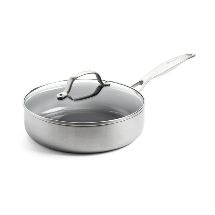 Сотейник із кришкою GreenPan Geneva, 24 см, 2,6 л з керамічним покриттям (CC004782-001)