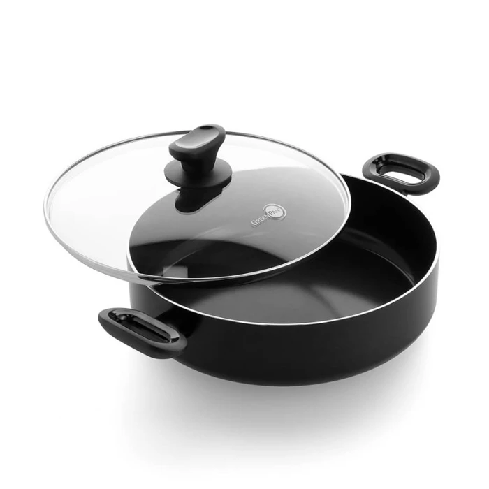 Сотейник із кришкою GreenPan Torino, 28 см, 4,2 л з керамічним покриттям (CC001694-001) - 2
