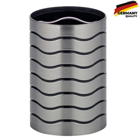 22831 Склянка для зубних щіток KELA Muna, антрацит, 10.5х7.5 см (22831)