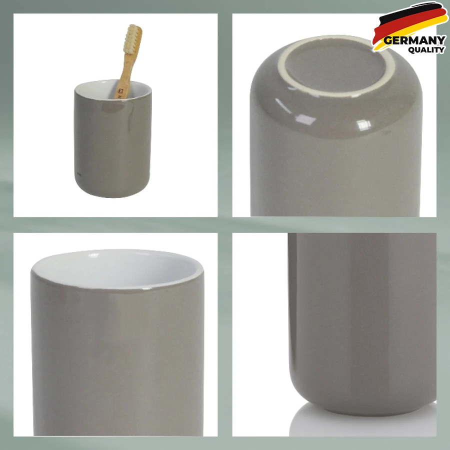 20505 Склянка для зубних щіток KELA Isabella, кашемірово-коричневий, 10х7.5 см (20505) - 2