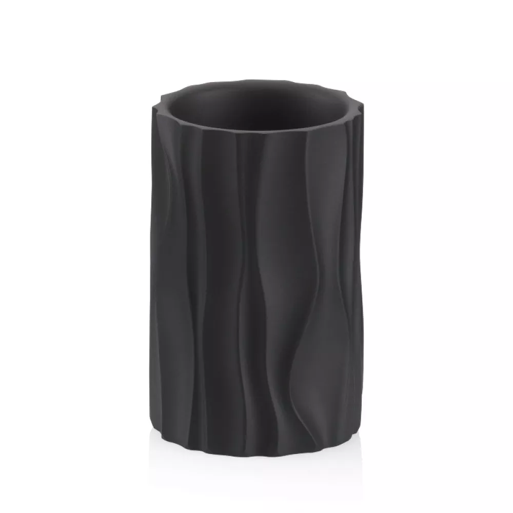 Склянка для зубних щіток KELA Merida, чорний, 10.5х7 см (23765)