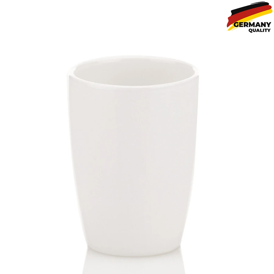 18588 Склянка для зубних щіток KELA Natura, білий, 10.5х8 см (18588)