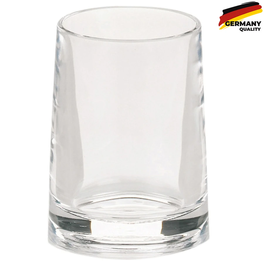 18495 Склянка для зубних щіток KELA Sinfonie, прозора, 9.5х7.5 см (18495)