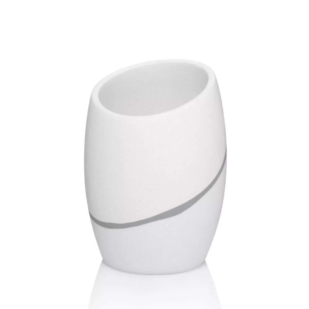 Склянка для зубних щіток KELA Talus, білий, 11х8 см (20302)