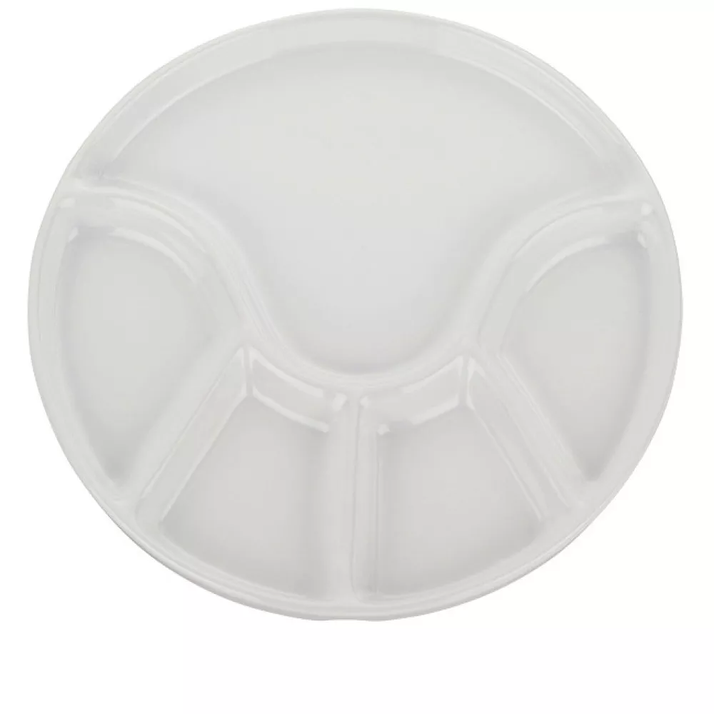 Тарілка для фондю керамічна KELA Anneli Ø12х2 см, біла (67403)