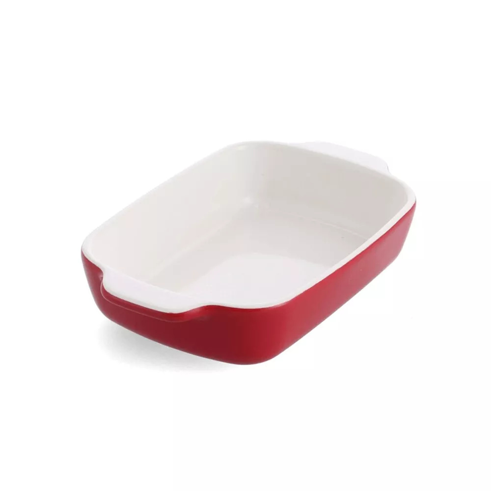 Форма для випікання з кришкою KitchenAid керамогранітна, 6,5 х15, 5х26 см, 0,9 л, колір червоний (CC - 3