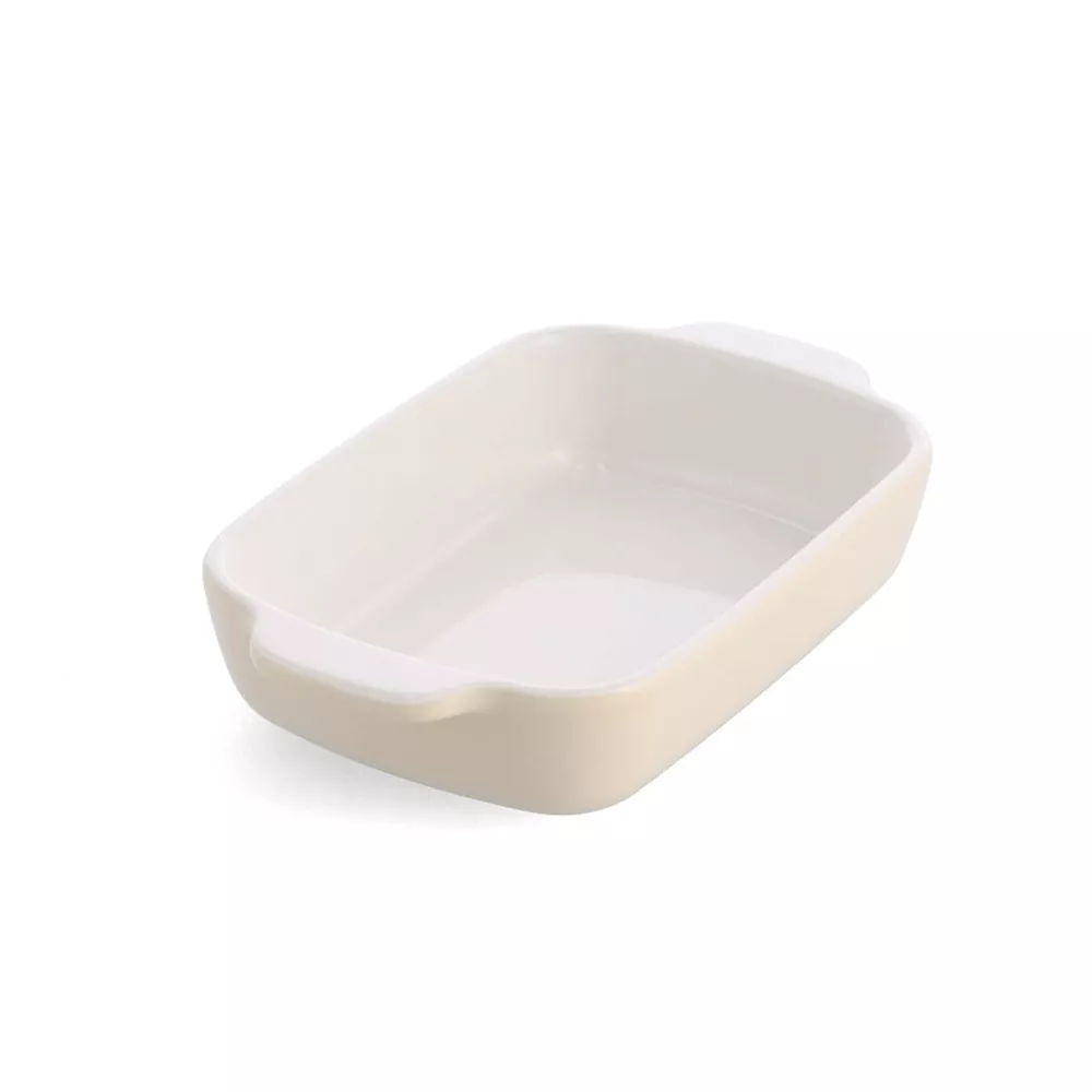 Форма для випікання з кришкою KitchenAid керамогранітна, 6,5 х15, 5х26 см, 0,9 л, кремовий колір (CC - 2