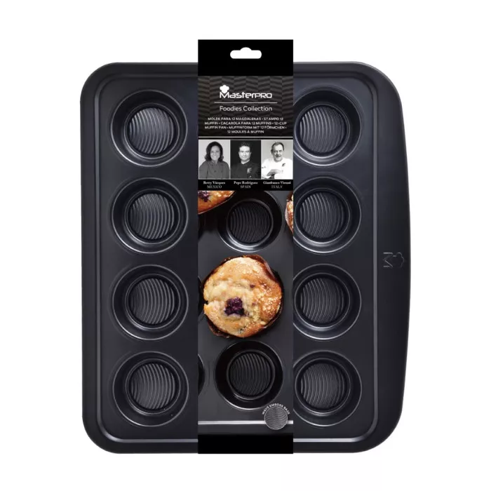 BGMP-7342 Форма для випікання мафінів MasterPro Foodies collection, на 12 мафінів (BGMP-7342) - 3