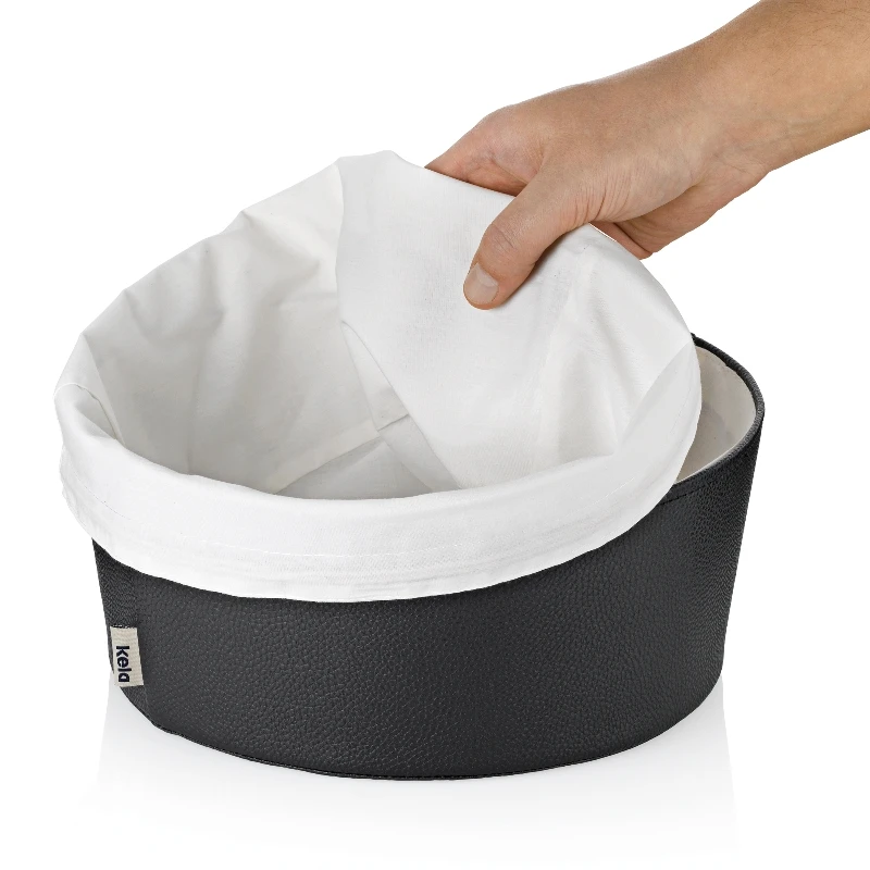 Хлібниця-кошик KELA Grana, Ø 19х11 см, чорна - 2