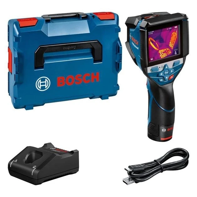 Термодетектор акумуляторний Bosch Professional GTC 600 C, 12В, акб 1х2А·год, -20°C...+600°C, ±2.0°C, - 2