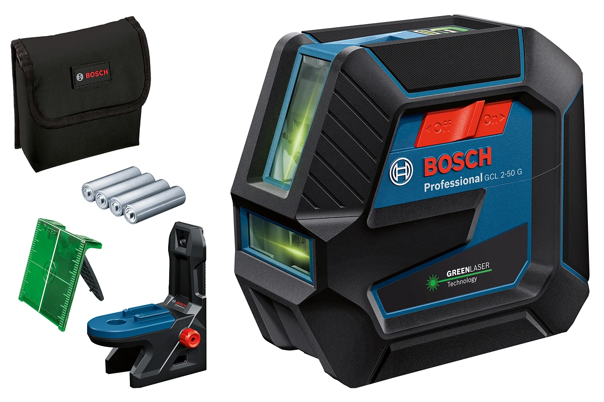 Нівелір лазерний Bosch Professional GCL 2-50 G до 15м ±0.3мм/м зелений промінь з тримачем RM 10 чохл