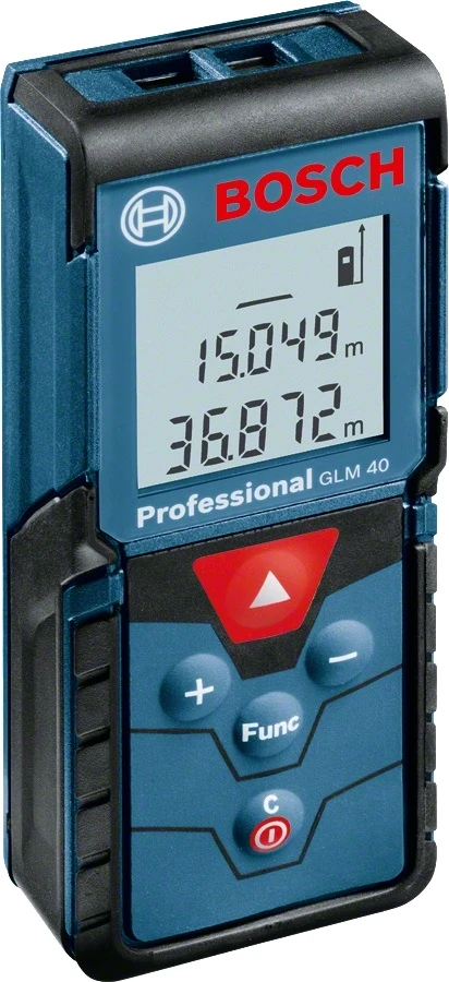 Далекомір лазерний Bosch Professional GLM 40, 0.15-40м, ±1.5мм, 0.1кг