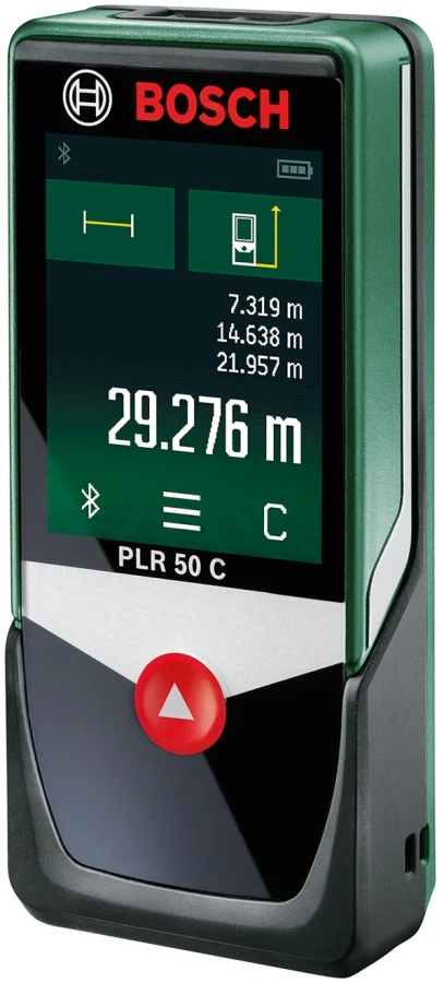 Далекомір лазерний Bosch PLR 50 C, 0.05–50м, ±2.0мм, Bluetooth