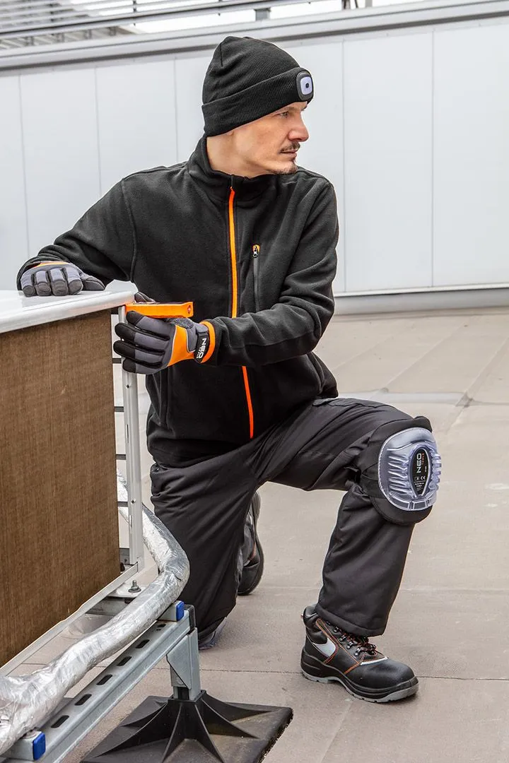 Кофта робоча Neo Tools Outdoor, флісова, 300г/м кв, на блискавці, XXL(58), чорний - 2