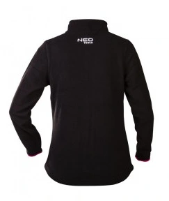 Кофта робоча Neo Tools Woman Line, флісова, 300г/м кв, на блискавці, S(36), чорний - 2