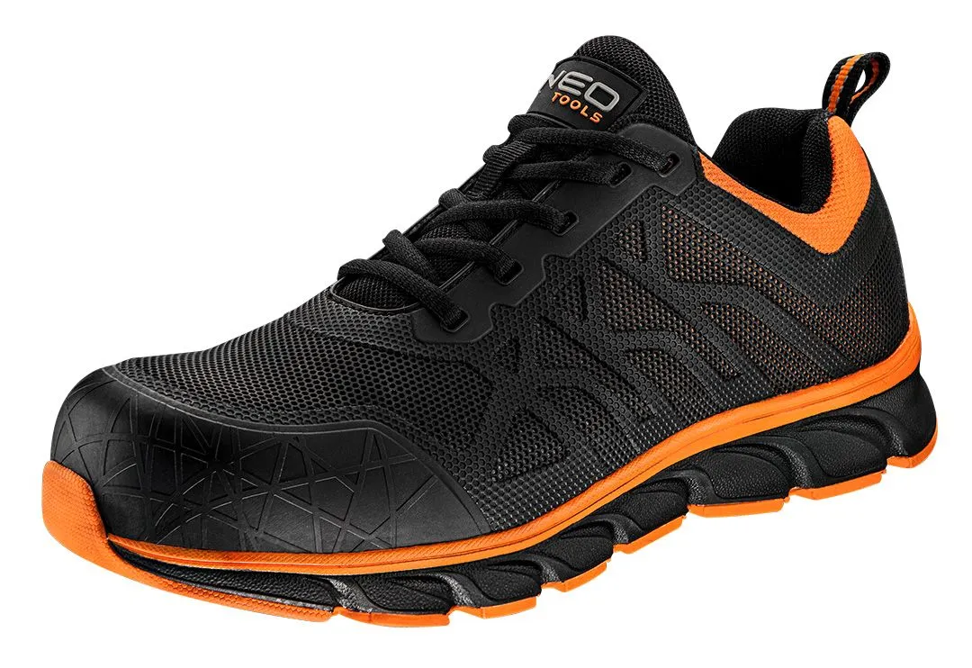 Кросівки робочі Neo Tools, ударопоглинання, композитний підносок, S1, SRC, СЕ, р.42(28см), чорно-пом - 2