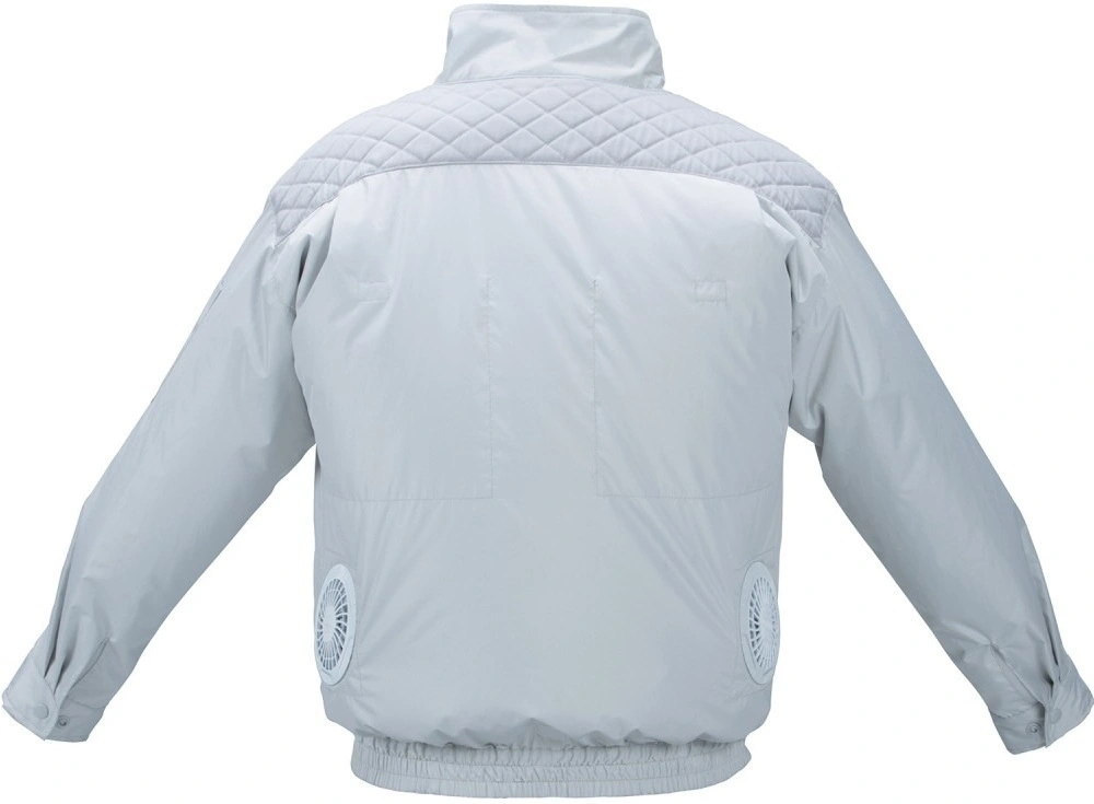 Куртка акумуляторна Makita LXT, 18В, з вентиляцією, поліестер, розміт L, білий, 0.44кг - 2