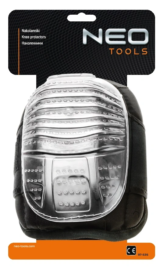 Наколінники захисні Neo Tools, пластикова накладка, гелеві вставки, на липучці, міцність на прокол д - 2
