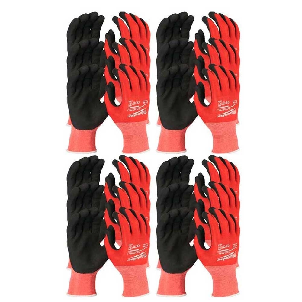 Рукавички робочі Milwaukee, нітрилове покриття, smartswipe, р.10, червоно чорні, 12шт - 2