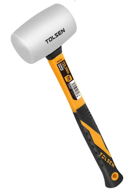 Киянка гумова Tolsen 225г 30мм руків'я скловолокно - 2