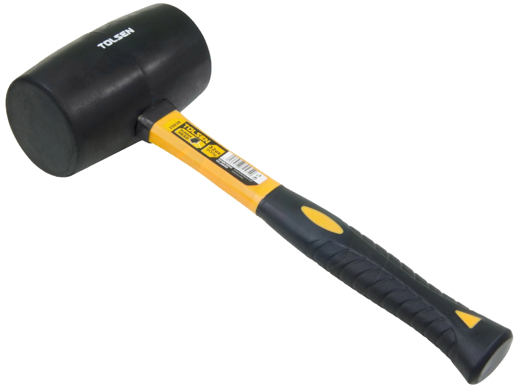 Киянка гумова Tolsen 900г 36мм руків'я скловолокно - 2
