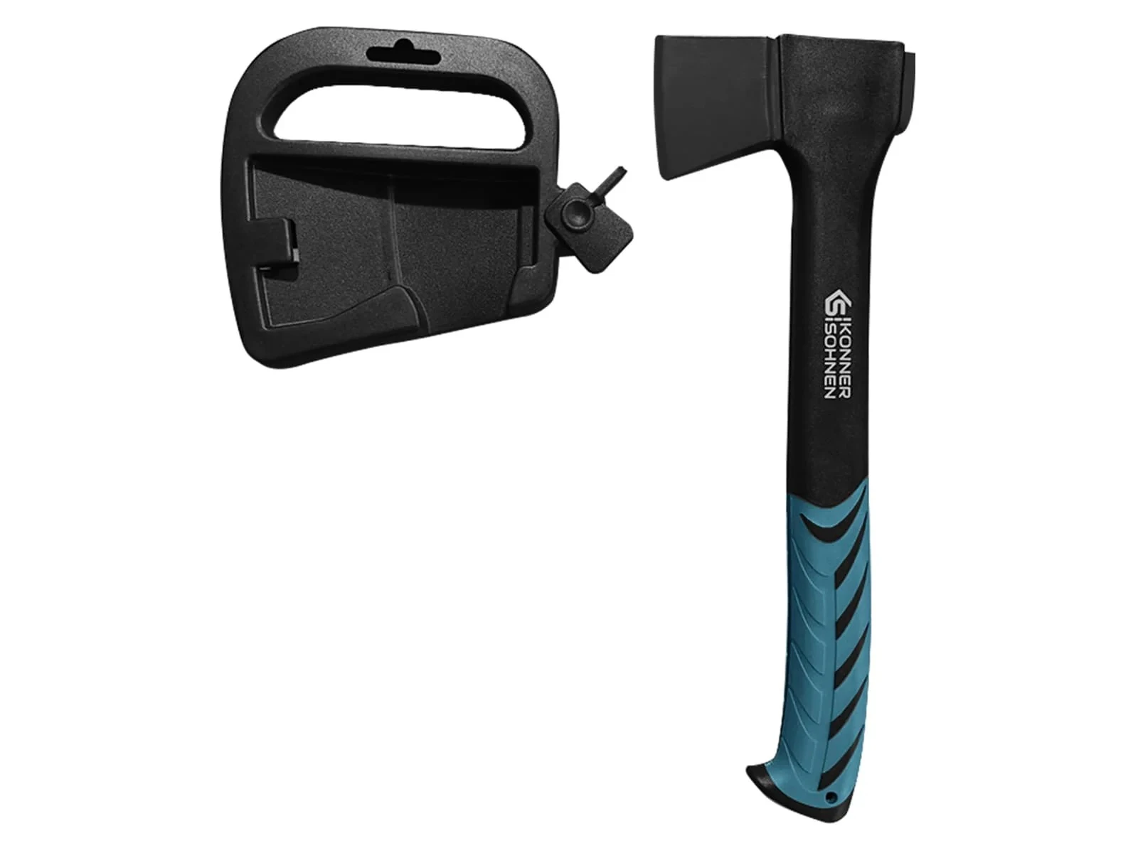 Сокира універсальна Konner&Sohnen KS CA640 руків'я склопластик прогумоване покриття PTFE 35,5см 640г