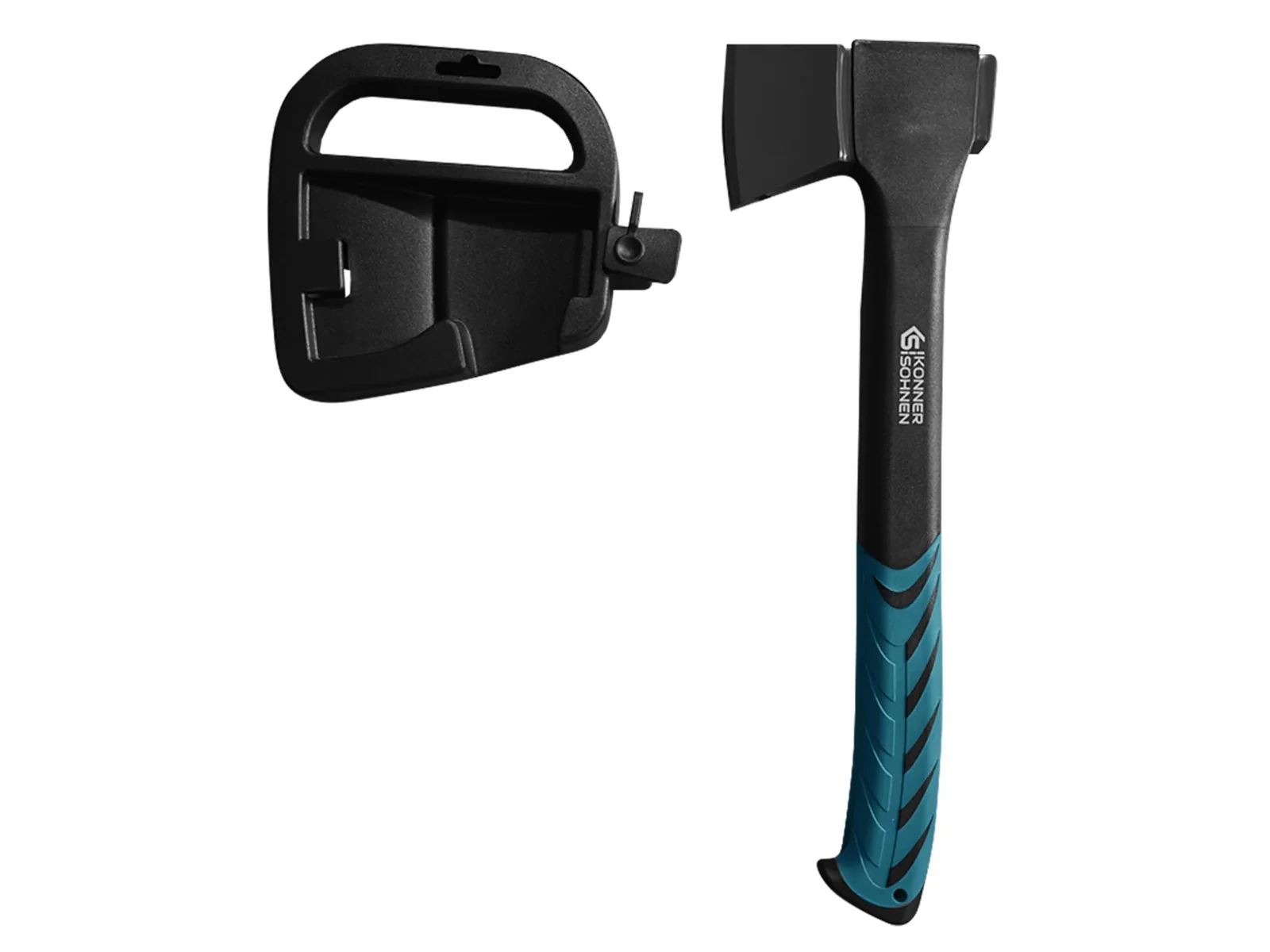 Сокира універсальна Konner&Sohnen KS CA950 руків'я склопластик прогумоване покриття PTFE 44,5см 950г