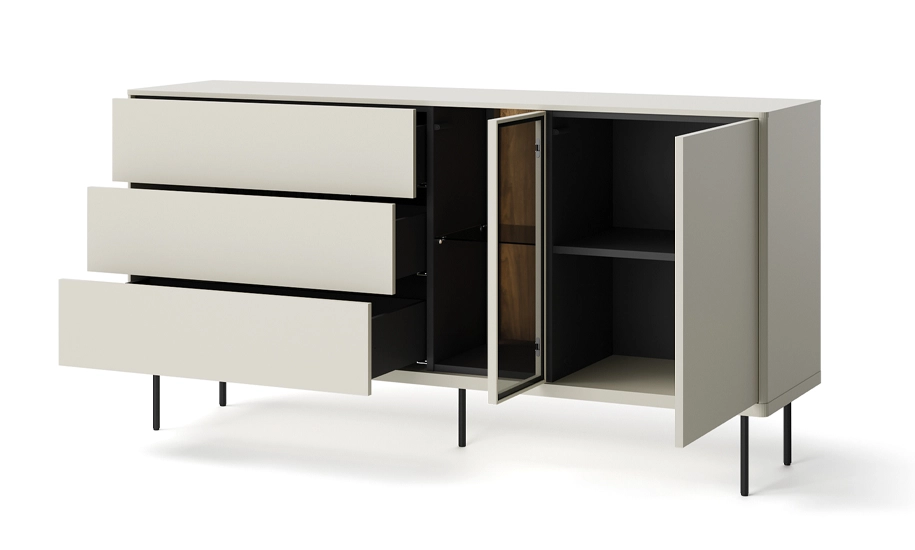 Комод 1д3ш1в EPIRO 1610 см кашемір з підсвіткою - 2