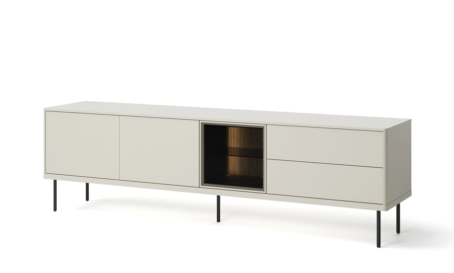 Тумба ТВ 2д2ш1в EPIRO кашемір з підсвіткою