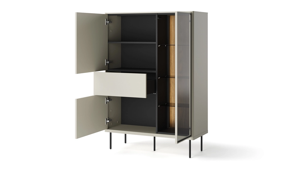 Вітрина 2д1ш1в EPIRO кашемір з підсвіткою - 2