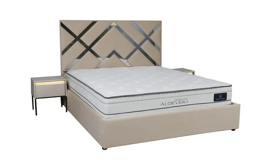 Ліжко 1,6 Меджик бежевий з підйомним механізмом (Багіра 05) - 2