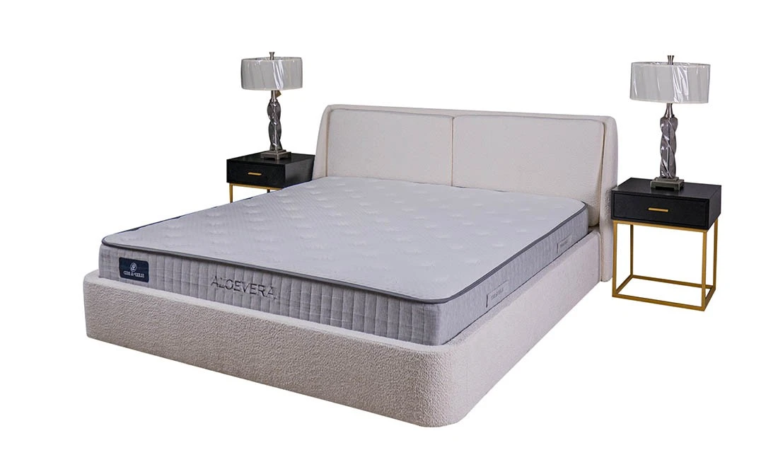 Ліжко 1,8 Афіна молочний з підйомним механізмом