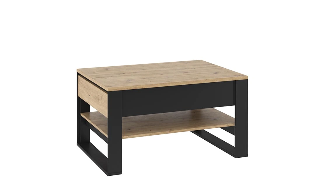 Стіл журнальний Квант дуб артизан/чорний
