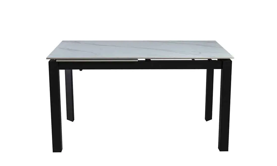 Стіл ЛАРС білий мат 1400/2000×750 чорні ноги - 2