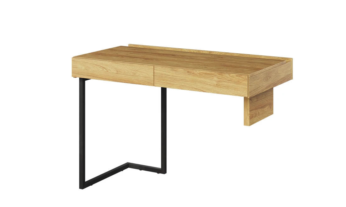 Стіл письмовий 2Ш Тін Флекс лівий/правий гікорі/чорний