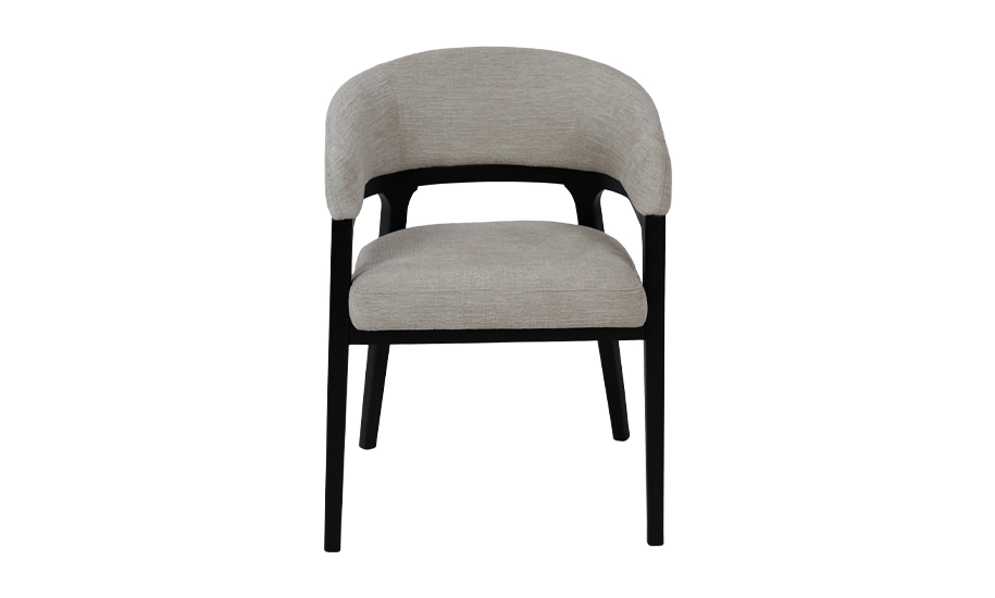 Стілець АРТ Порто масив дерева гевея тканина беж - 2